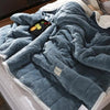 Kuschelweiche Fleecedecke mit Wollseite/ Wendedecke/ Wohndecke mit Wolle und Fleece